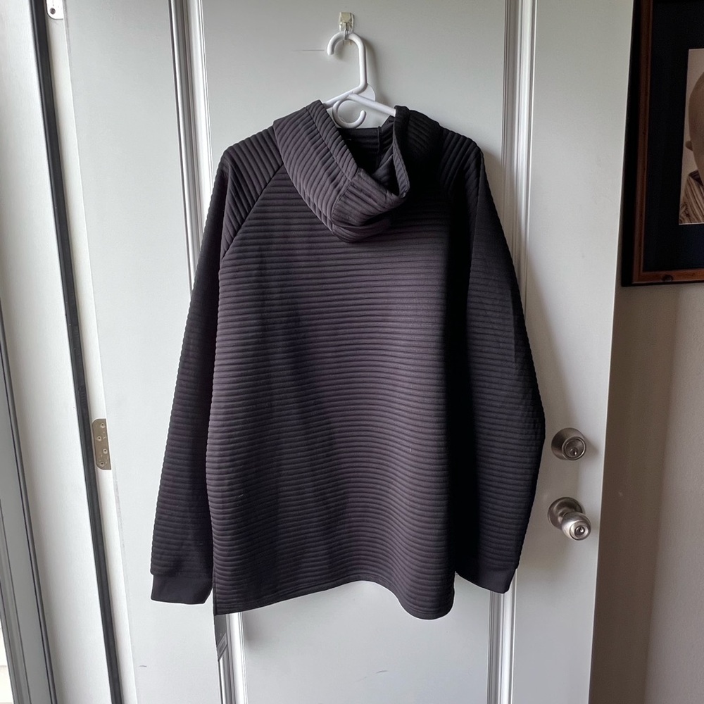 Men's Black quilted long sleeve shirt - Picture 5 of 5